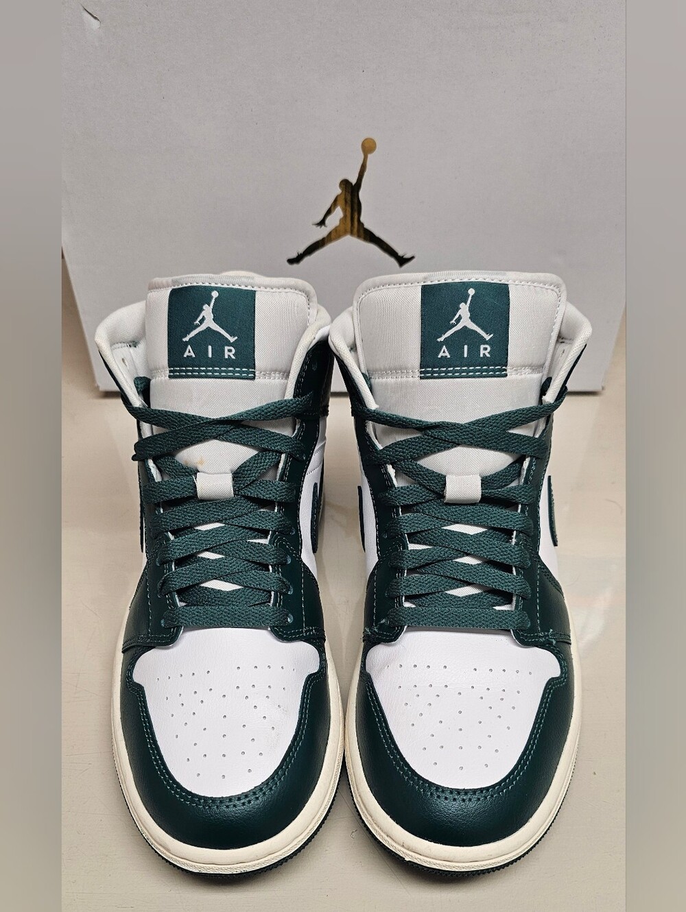 Nike Size 8.5 Air Jordan 1 Mid Oxidized Green Retro BQ6472-133 Shoes W8.5/M7